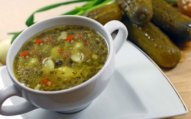 Рассольник с перловкой по бабушкиному рецепту!