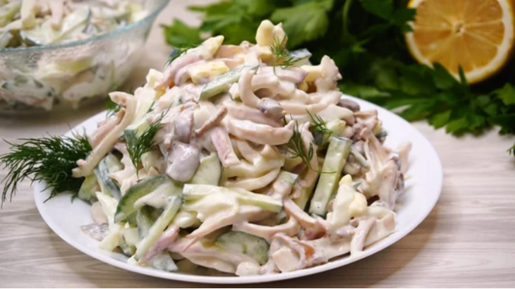 Очень вкусный салат. Рецепт просили все, кто пробовал