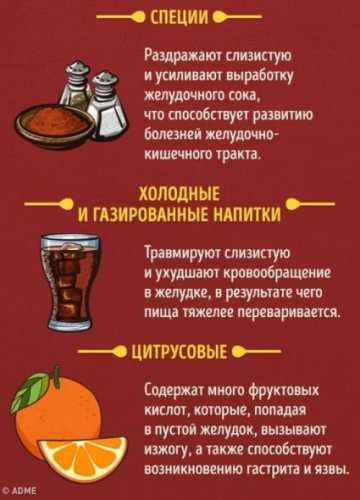 Какие продукты нельзя есть натощак!