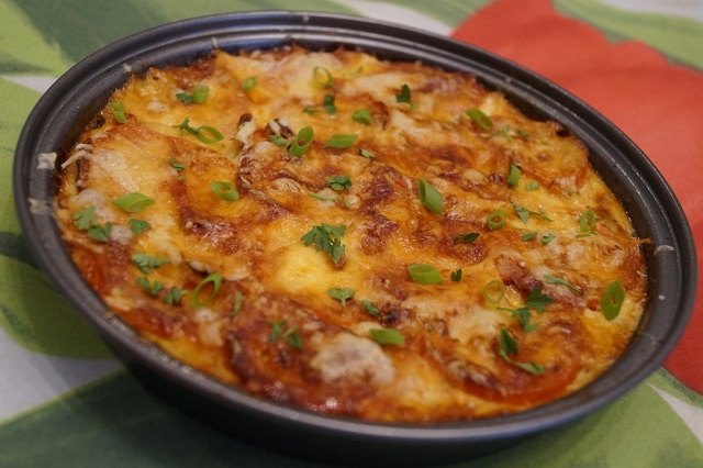 Запеканка из кабачков, помидоров и моркови