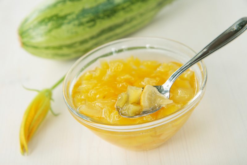 Варенье из кабачков с персиками
