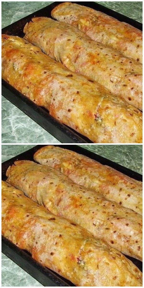 Фаршированный лаваш, запечённый в духовке Фаршированный лаваш, запечённый в духовке