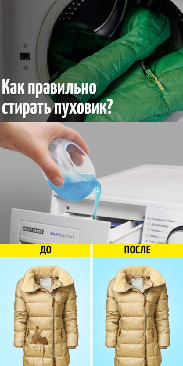 Как правильно стирать пуховик Как правильно стирать пуховик