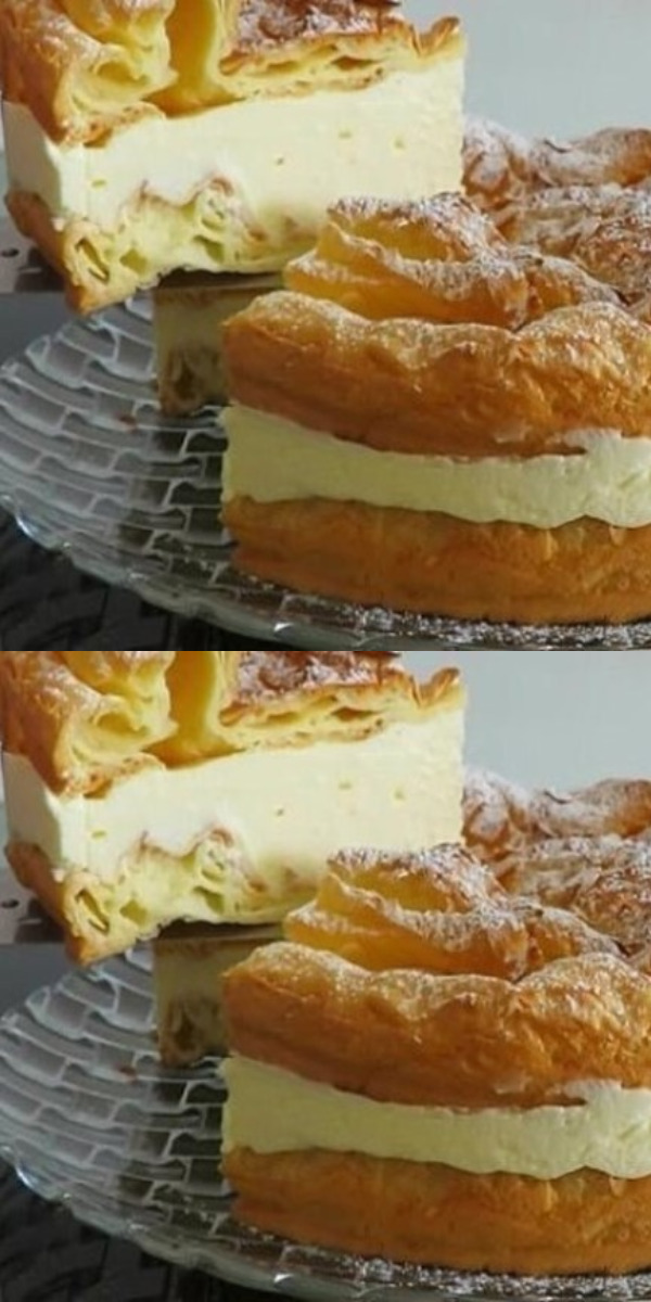 Непередаваемо вкусный торт из заварного теста и крема, который можно использовать в качестве главного достоинства любого праздничного стола.