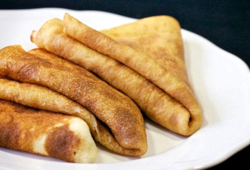 Блины на кефире заварные