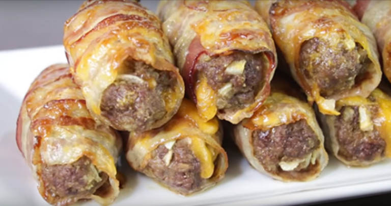Мясные рулетики «Сюрприз». Очень трудно оторваться.