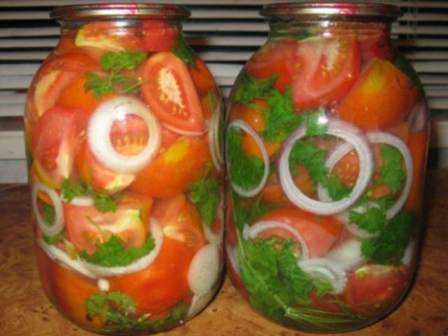 Помидорные дольки - маринованные помидоры