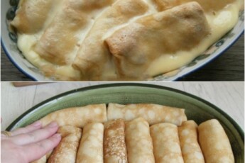 Раньше я готовила блины с разными начинками , но с этой - ни разу, хоть она и довольно простая, но получается очень вкусная. И Я НЕ МОГЛА ПОДУМАТЬ, ЧТО С ЭТОЙ НАЧИНКОЙ БЛИНЫ БУДУТ ТАКИМИ ВКУСНЫМИ.