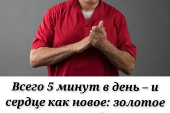 «5 минут в день — и сердце как в 20 лет: упражнение, которое меняет всё».