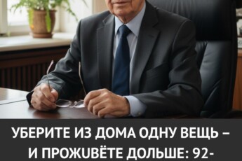 Уберите из дома всего одну вещь — и проживёте дольше. 92-летний кардиолог рассказал, как это влияет на сердце и здоровье.