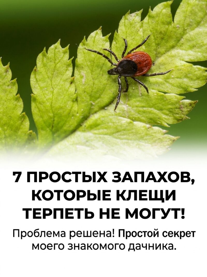 «7 ароматов, которые отпугивают клещей»: теперь я о них даже не вспоминаю! Один знакомый садовод поделился секретом, как навсегда забыть об этих опасных паразитах