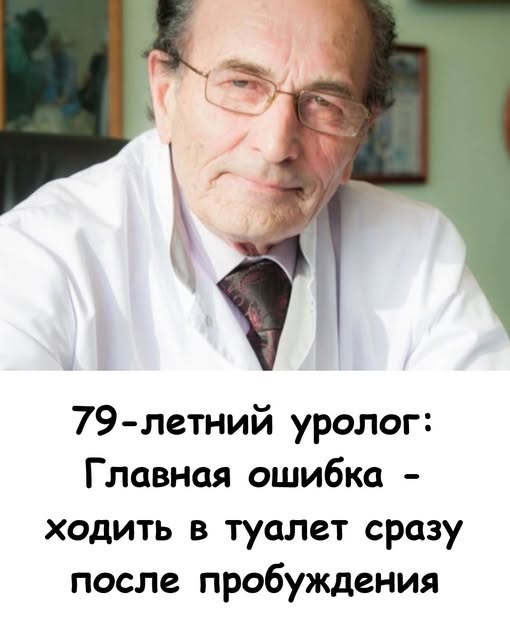 79-летний уролог: «Главная ошибка — ходить в туалет сразу после пробуждения».