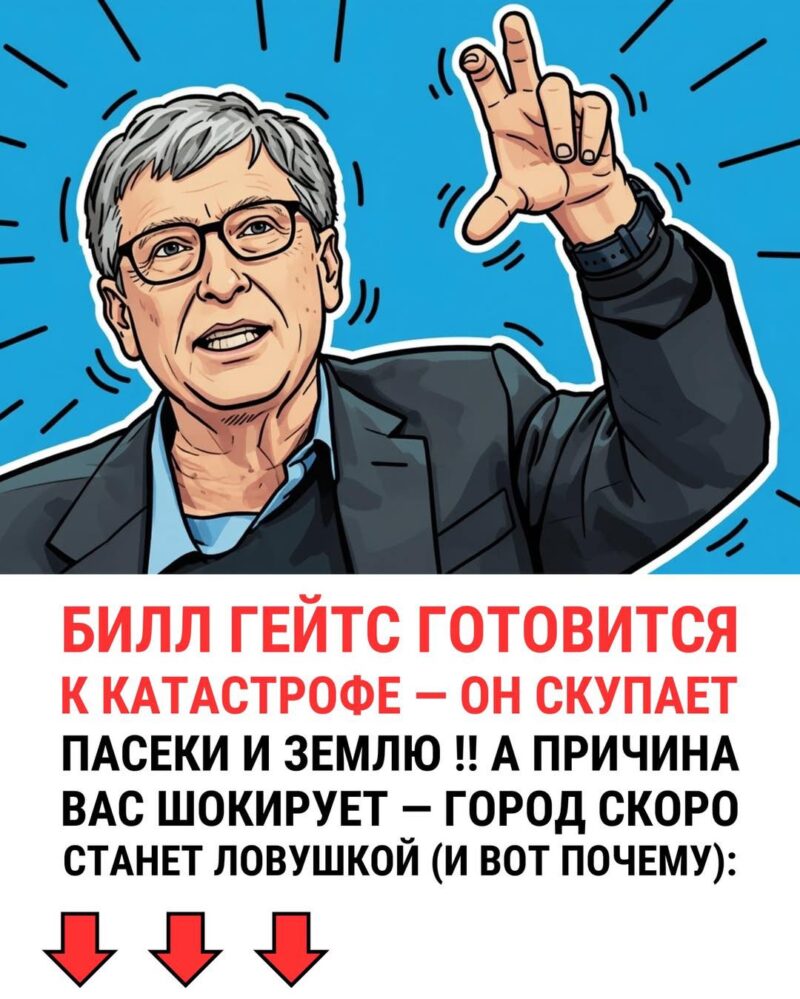Билл Гейтс готовится к катастрофе - он скупает...