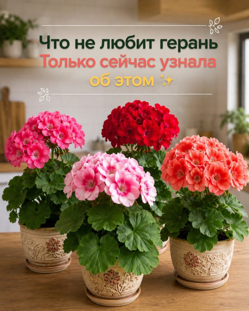 Что не любит герань: жаль, что я не знала этого раньше 