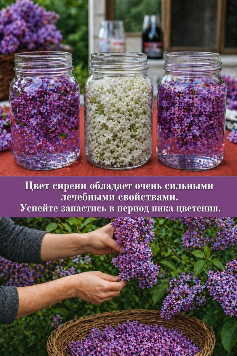 Цвет сирени обладает очень сильными лечебными свойствами. Успейте запастись в период пика цветения.
